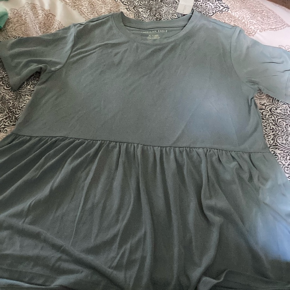 Babydoll top teal American eagle junior